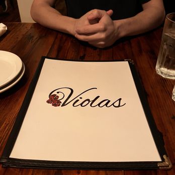 Violas - Menu cover - Seafood Near Me - St. Augustine, Florida
