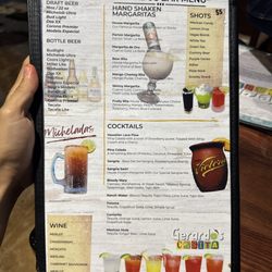 Drink menu
