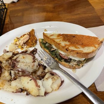South Pine Cafe - Grass Valley - Brie, mushroom and pesto grilled cheese on sourdough. Best I have ever had! - American Near Me - Grass Valley, California South Pine Cafe - Grass Valley - Brie, mushroom and pesto grilled cheese on sourdough. Best I have ever had! - American Near Me - Grass Valley, California
