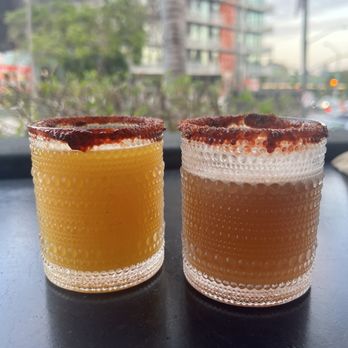 Birria El Rey - Mango and Tamarindo margaritas with chamoy rim dip - didn't taste much tequila in it, had two glasses and didn't feel anything - Mexican Near Me - San Diego, California Birria El Rey - Mango and Tamarindo margaritas with chamoy rim dip - didn't taste much tequila in it, had two glasses and didn't feel anything - Mexican Near Me - San Diego, California
