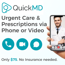 QuickMD Urgent Care - Instantly connect to a top doctor by telephone or video and get a diagnosis and prescription in minutes. Go to http://quick.md to start.