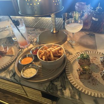 The Bungalow Kitchen - Ahí Tuna Tartare, fries, and lobster toast - New American Near Me - Tiburon, California The Bungalow Kitchen - Ahí Tuna Tartare, fries, and lobster toast - New American Near Me - Tiburon, California