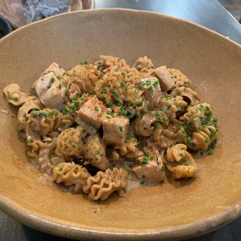 Esther's Kitchen - RADIATORE pasta has black garlic + lemon + cream + chives! Served during lunch! Great! - Italian Near Me - Las Vegas, Nevada