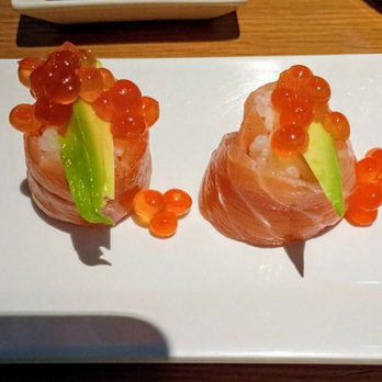 Sully's Erumi Sushi - Salmon sushi with salmon roe and avocado - Sushi Bars Near Me - Glendale, Arizona Sully's Erumi Sushi - Salmon sushi with salmon roe and avocado - Sushi Bars Near Me - Glendale, Arizona