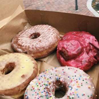 Knead Doughnuts - Birthday cake, raspberry fritter, Passion Fruit - Donuts Near Me - Providence, Rhode Island Knead Doughnuts - Birthday cake, raspberry fritter, Passion Fruit - Donuts Near Me - Providence, Rhode Island