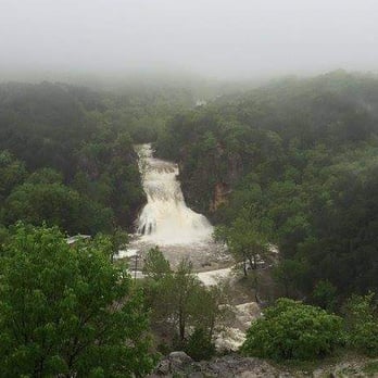 Turner Falls Park - Looking at the main fall while at flood levels. - Parks Near Me - Davis, Oklahoma Turner Falls Park - Looking at the main fall while at flood levels. - Parks Near Me - Davis, Oklahoma