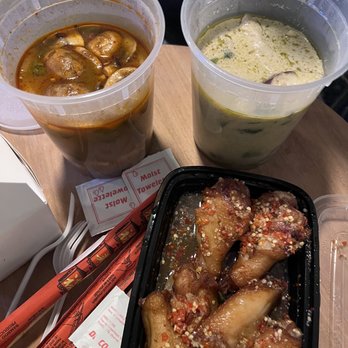 Thai Me Up - galic chicken wings , green curry and Tom Yum soup - Thai Near Me - Seaside, Oregon Thai Me Up - galic chicken wings , green curry and Tom Yum soup - Thai Near Me - Seaside, Oregon