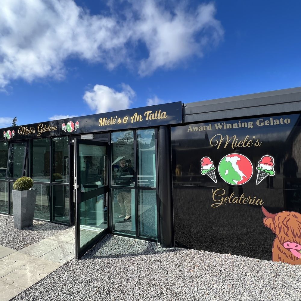 Miele's Gelateria - Outside the business and main entrance door - Ice Cream & Frozen Yogurt Near Me - Inverness, HLD Miele's Gelateria - Outside the business and main entrance door - Ice Cream & Frozen Yogurt Near Me - Inverness, HLD