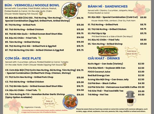Menu photo 2 Pho Cafe Mukilteo, WA Menu photo 2 Pho Cafe Mukilteo, WA