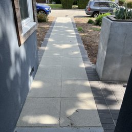 After - new pavers for front yard walkway After - new pavers for front yard walkway