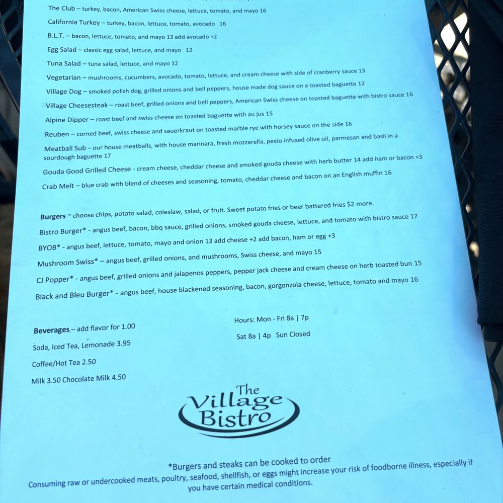 The Village Bistro - Menu - American Near Me - Kennewick, Washington The Village Bistro - Menu - American Near Me - Kennewick, Washington