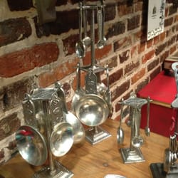 Paula Deen Store - Pewter measuring cups and spoons.