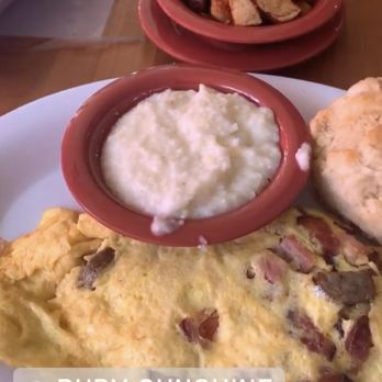 Ruby Sunshine Charlotte Southend - 3 Pig Omelet w/Grits, Biscuit, and Breakfast Potatoes - Breakfast & Brunch Near Me - Charlotte, North Carolina Ruby Sunshine Charlotte Southend - 3 Pig Omelet w/Grits, Biscuit, and Breakfast Potatoes - Breakfast & Brunch Near Me - Charlotte, North Carolina