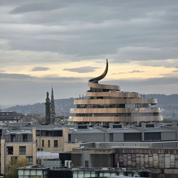 Calton Hill - The W Hotel from Calton Hill. Its nickname is the "poo" building. - Landmarks & Historical Buildings Near Me - Edinburgh, EDH