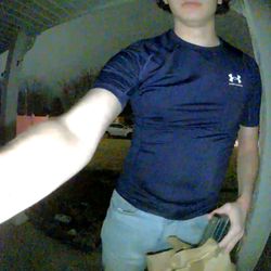 Parkway Medical Center - The thief leaving my house with a sack of valuables and a Glock .40 cal pistol visible in his left hand. Stolen phone allowed entry