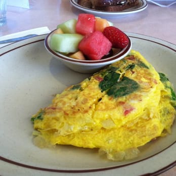 Lancers Restaurant - Veggie Omelette-3 eggs, diced tomatoes, mushrooms, spinach, onions, bell peppers - New American Near Me - Burbank, California Lancers Restaurant - Veggie Omelette-3 eggs, diced tomatoes, mushrooms, spinach, onions, bell peppers - New American Near Me - Burbank, California