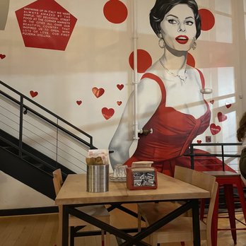 Stellina Pizzeria - a woman in a red dress - Pizza Near Me - Arlington, Virginia Stellina Pizzeria - a woman in a red dress - Pizza Near Me - Arlington, Virginia