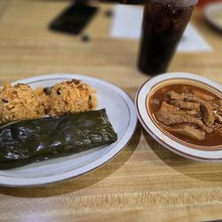 Jackie's Diner - Pastele and Tripe Stew Plate