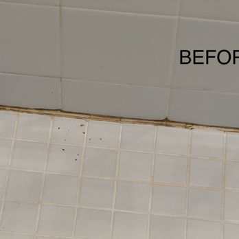 Regrout Systems - before pic - Grout Services Near Me - Long Beach, California