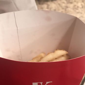 Chick-fil-A - During closing hours I guess they ration there fries...it was suppose to be large fries... - Fast Food Near Me - Jacksonville, Florida Chick-fil-A - During closing hours I guess they ration there fries...it was suppose to be large fries... - Fast Food Near Me - Jacksonville, Florida