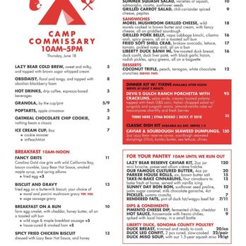 Lazy Bear - june 18th menu - New American Near Me - San Francisco, California Lazy Bear - june 18th menu - New American Near Me - San Francisco, California