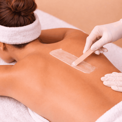 Highlands Spa - Back Waxing taking place - We do men and women!