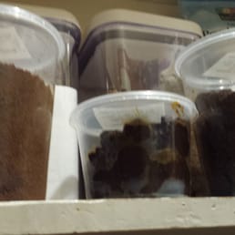 From left to right. 1) Mole Almendrado 2) Mole Picason 3) Mole Poblano