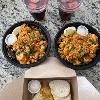 Mestizo Paella - National Paella Day. They offered complimentary sangria & tortilla de patatas with our orders. - Caterers Near Me - Oakland, California Mestizo Paella - National Paella Day. They offered complimentary sangria & tortilla de patatas with our orders. - Caterers Near Me - Oakland, California