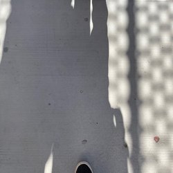 Lucy's Frappe House - Me walking away