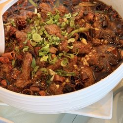 Lu's Sushi & Chinese - hot pepper beef 水煮牛