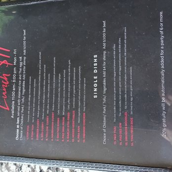 Awesome Thai - Lunch Menu. - Thai Near Me - Las Vegas, Nevada