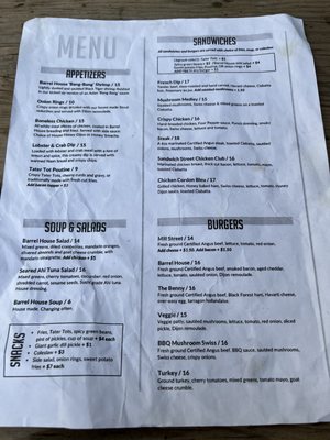 Menu photo 5 The Barrel House Windsor, ON