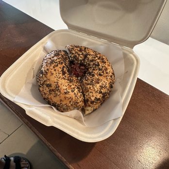 Goodside Coffee - Breakfast sandwich on everything bagel - Coffee & Tea Near Me - Sacramento, California