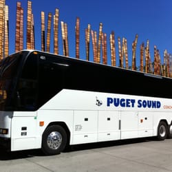 Puget Sound Coach Lines - Picture perfect summer day with #481!