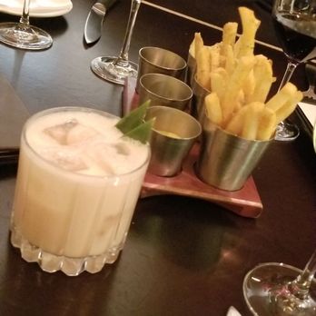 Bourbon Steak - drinks and fries to start - Steakhouses Near Me - Washington, DC, District of Columbia