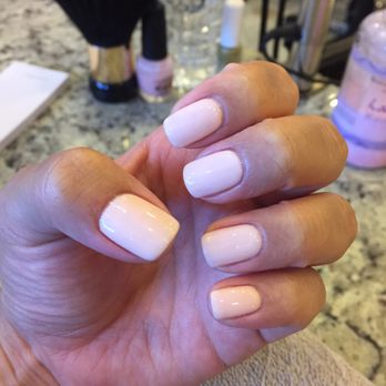John V Salon and Spa - Right after we were done! So happy, beyond satisfied. Color was OPI gel "stop it I'm blushing" #49. - Hair Salons Near Me - Covington, Louisiana