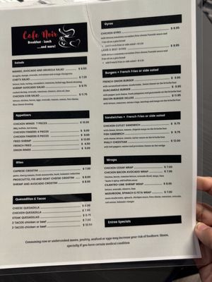 Menu photo 5 Café Noir Waterbury, CT