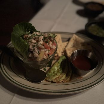 Las Palmas - Ceviche with chipotle reduction - Mexican Near Me - Dallas, Texas Las Palmas - Ceviche with chipotle reduction - Mexican Near Me - Dallas, Texas