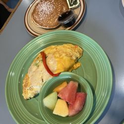 Maria's House of Pancakes - Chameleon omelette with pancakes