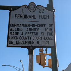 Ferdinand Foch Historical Marker - Ferdinand Foch Historical Marker, Monroe