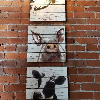 OMG! Burgers & Brew - Decor on brick wall. - Burgers Near Me - Pendleton, Oregon OMG! Burgers & Brew - Decor on brick wall. - Burgers Near Me - Pendleton, Oregon