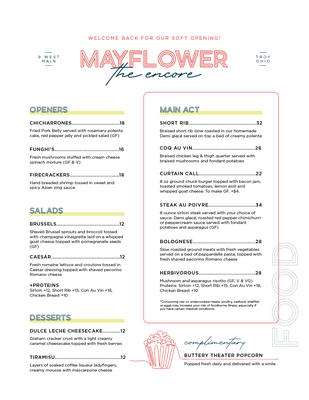 Menu photo 3 Mayflower - The Encore Troy, OH