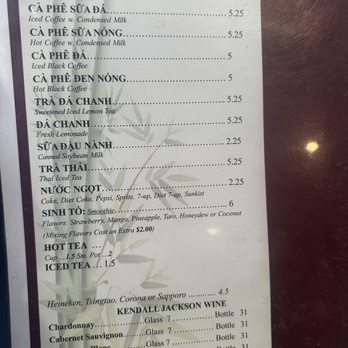 Huong Tra - Menu as of 11/22/25 - Vietnamese Near Me - Richmond, California