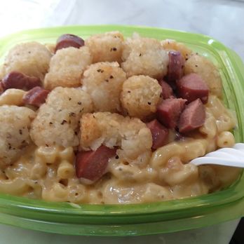 Mac Mart - My mac bowl with tots and hot dogs so good - American Near Me - Philadelphia, Pennsylvania