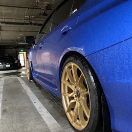 Coilovers installed Coilovers installed