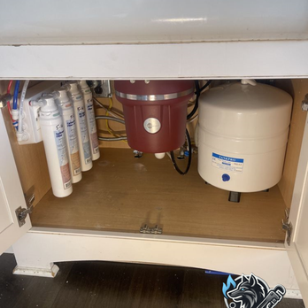 BlackWolf Plumbing & Heating - Reverse Osmosis water filtration system we installed under a customers kitchen sink in Paramus, NJ - Plumbing Near Me BlackWolf Plumbing & Heating - Reverse Osmosis water filtration system we installed under a customers kitchen sink in Paramus, NJ - Plumbing Near Me