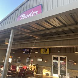 Exterior outside entrance of Tender Smokehouse - Aubrey - Aubrey, Texas Exterior outside entrance of Tender Smokehouse - Aubrey - Aubrey, Texas
