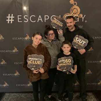 Escapology - I don't know why they all picked loser signs... we got out in under 55 minutes!! - Escape Games Near Me - Las Vegas, Nevada Escapology - I don't know why they all picked loser signs... we got out in under 55 minutes!! - Escape Games Near Me - Las Vegas, Nevada