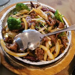Peter Chang - Beef with chili sauce