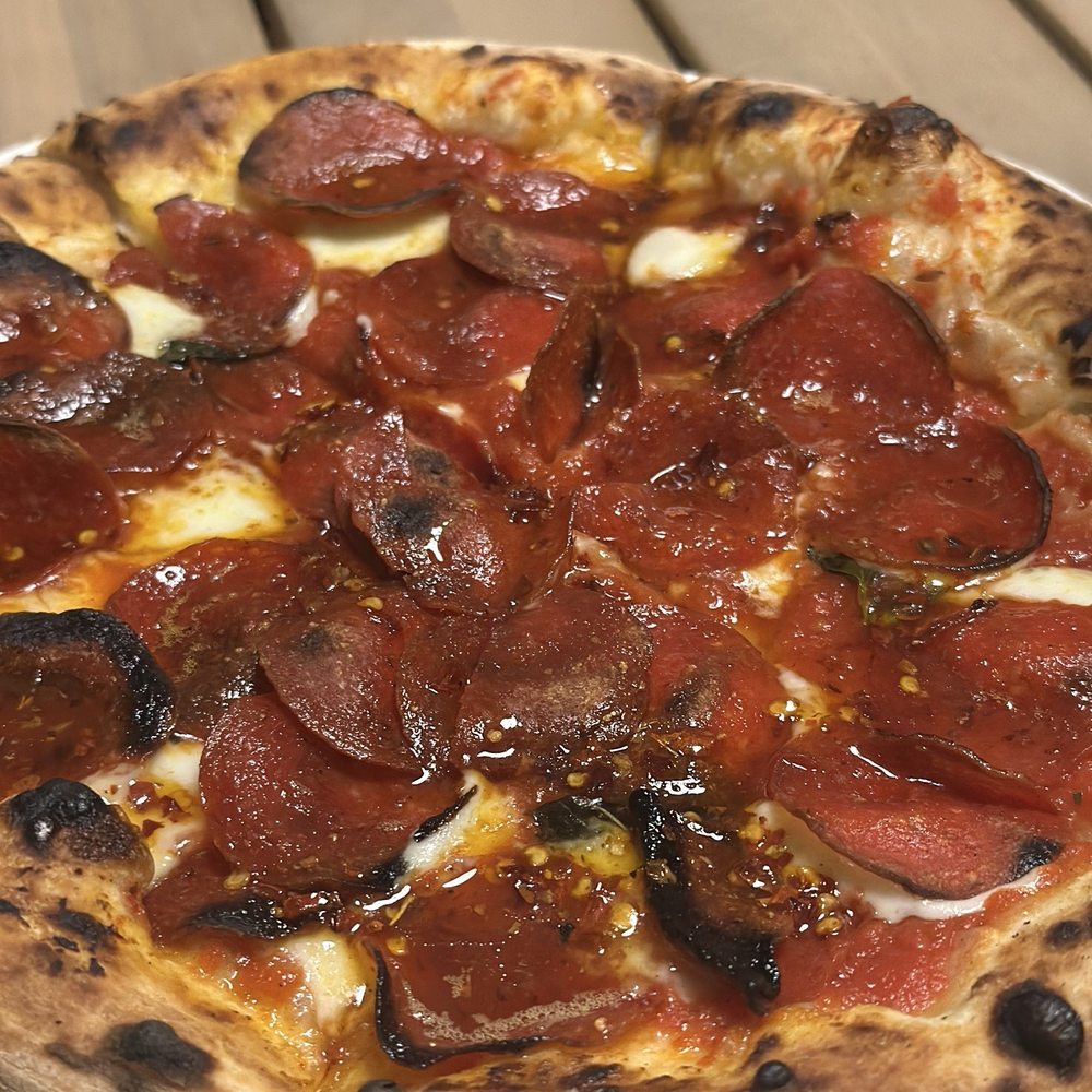 Old Westminster Winery - Hot honey pepperoni pizza - Wineries Near Me - Westminster, Maryland Old Westminster Winery - Hot honey pepperoni pizza - Wineries Near Me - Westminster, Maryland